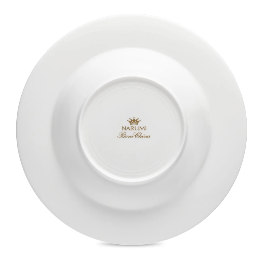 Тарелка суповая Narumi Терраса, рельеф 24 см, фарфор костяной, матовая, белая, блестящая