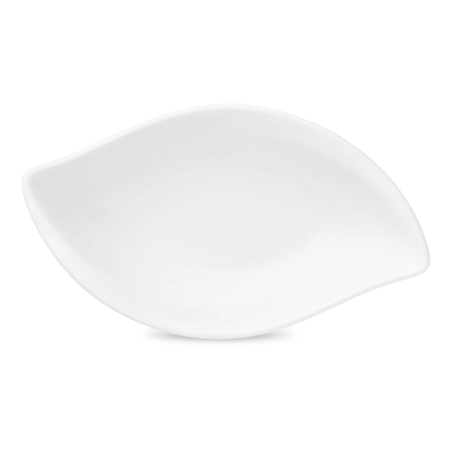 Чаша-лист Narumi Белый декор 13 см, фарфор костяной