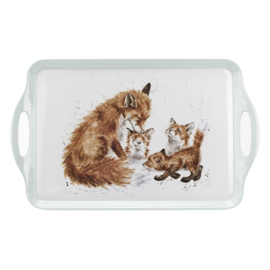 Поднос прямоугольный с ручками Pimpernel Забавная фауна Лиса 48х29,5 см