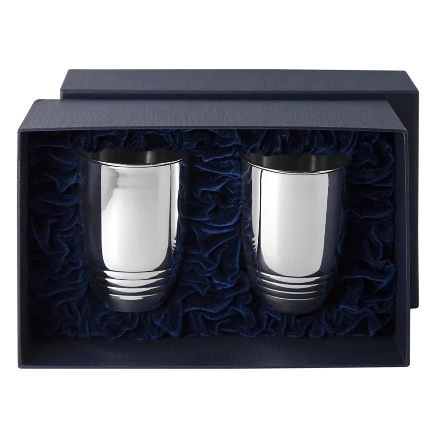 Набор стаканов для воды в футляре АргентА Classic 171,45 г,250 мл, 2 шт, серебро 925