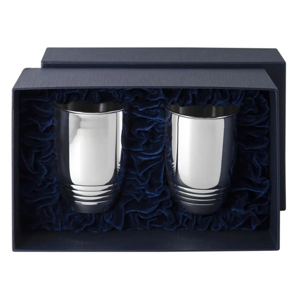 Набор стаканов для воды в футляре АргентА Classic 171,45 г,250 мл, 2 шт, серебро 925
