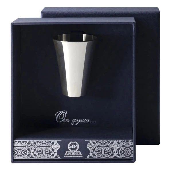 Стопка в футляре гладкая АргентА Classic 29,97 г, серебро 925
