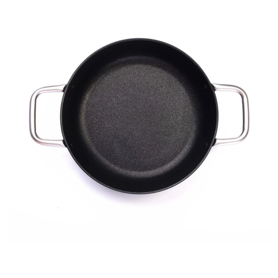 Сотейник индукционный TVS Terra Italia 26х6,5 см, алюминий кованый, 2 ручки из стали