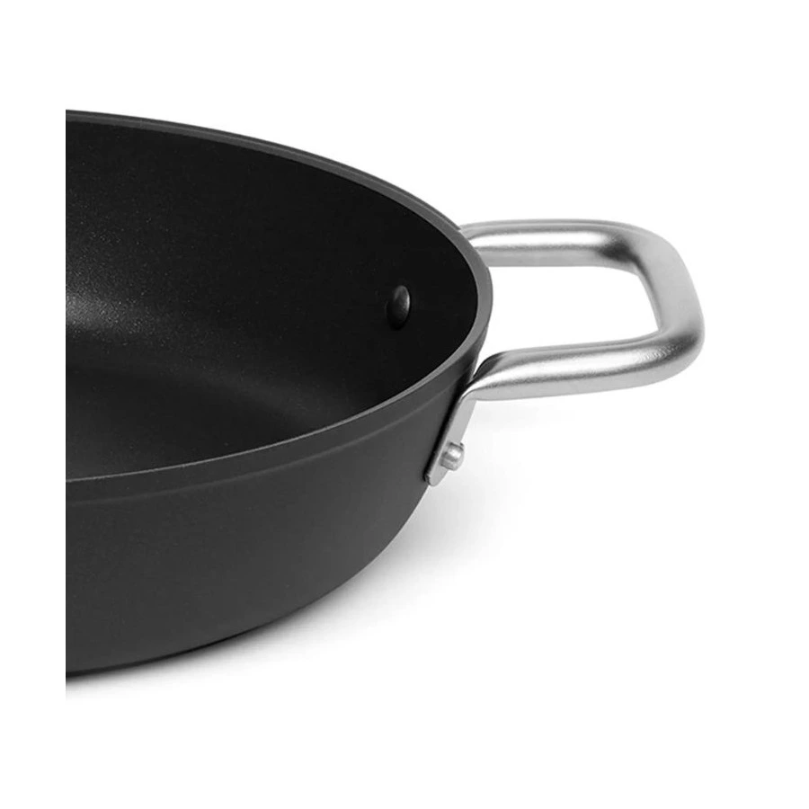 Сотейник индукционный TVS Terra Italia 26х6,5 см, алюминий кованый, 2 ручки из стали