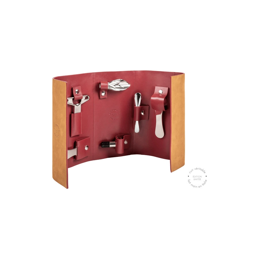 Набор инструментов для вина в кожаном футляре L`Atelier du Vin Oeno Collection Nomad