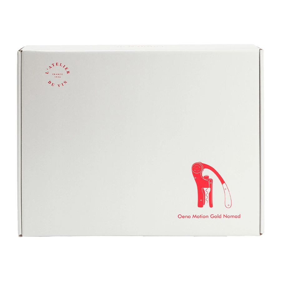 Штопор для вина рычажный в кожаном чехле L`Atelier du Vin Oeno Motion Gold Nomad