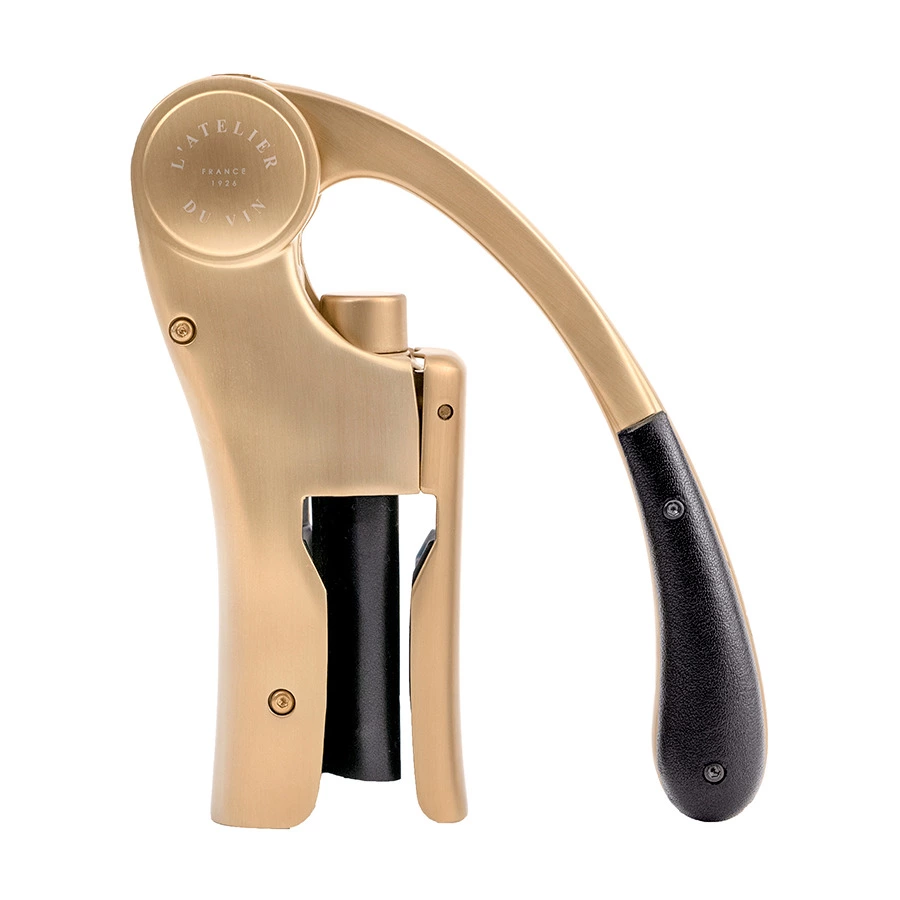 Штопор для вина рычажный в кожаном чехле L`Atelier du Vin Oeno Motion Gold Nomad