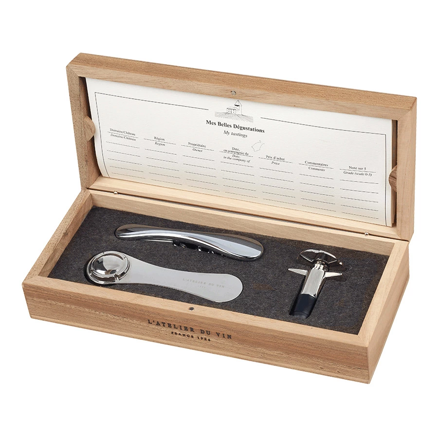 Набор инструментов для вина и шампанского L`Atelier du Vin Mini Collector №1, в коробке