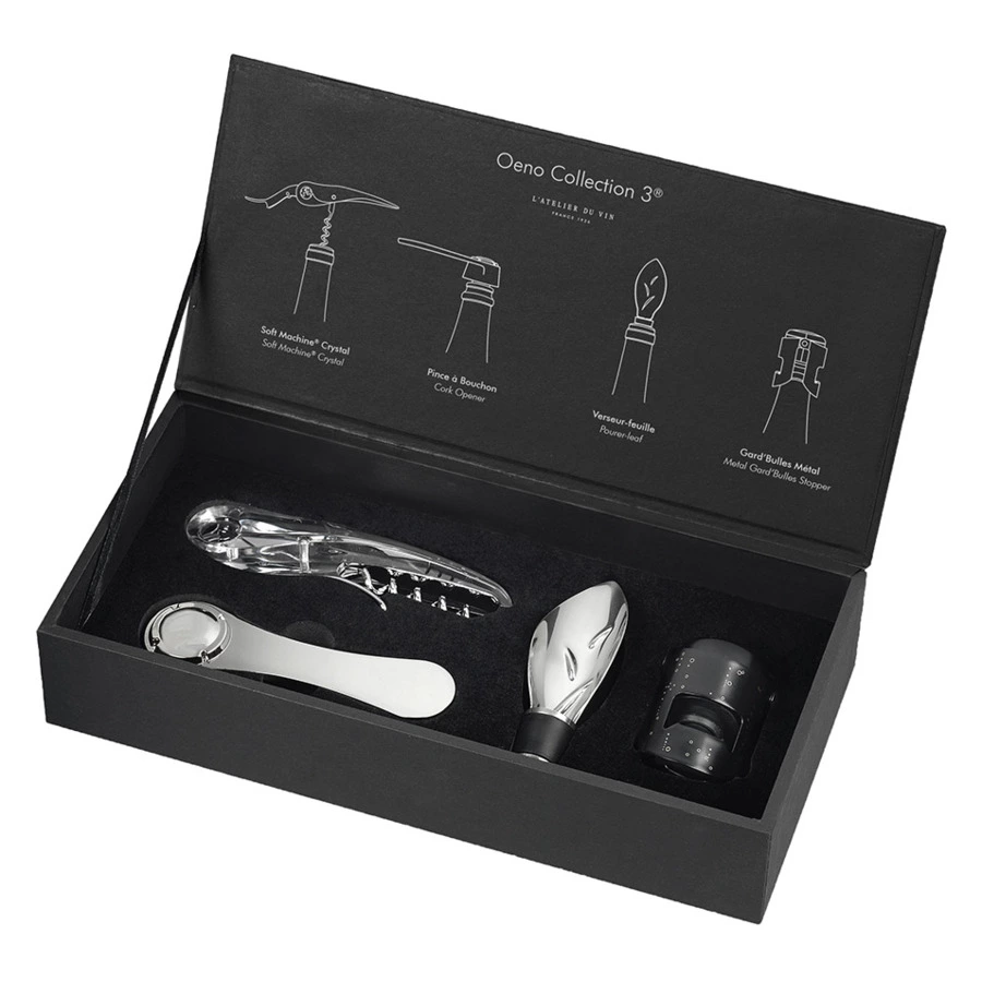 Набор инструментов для вина и шампанского L`Atelier du Vin Oeno Collection №3, в коробке