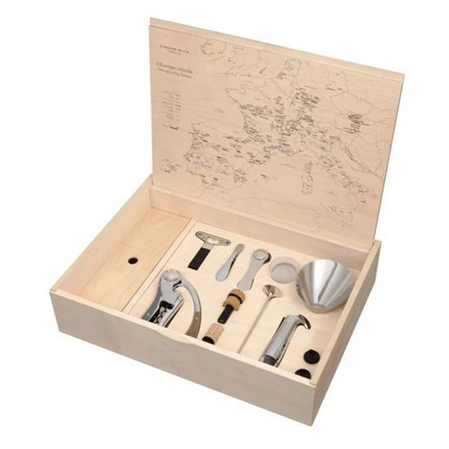 Набор инструментов с местом для шампанского L`Atelier du Vin Oeno Box Connoisseur №1, в ящике