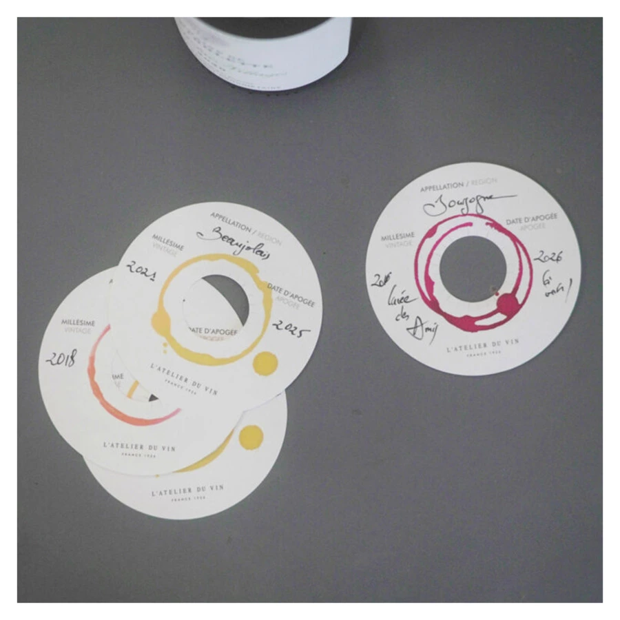 Маркировочные диски для бутылок L`Atelier du Vin Disques de Cave