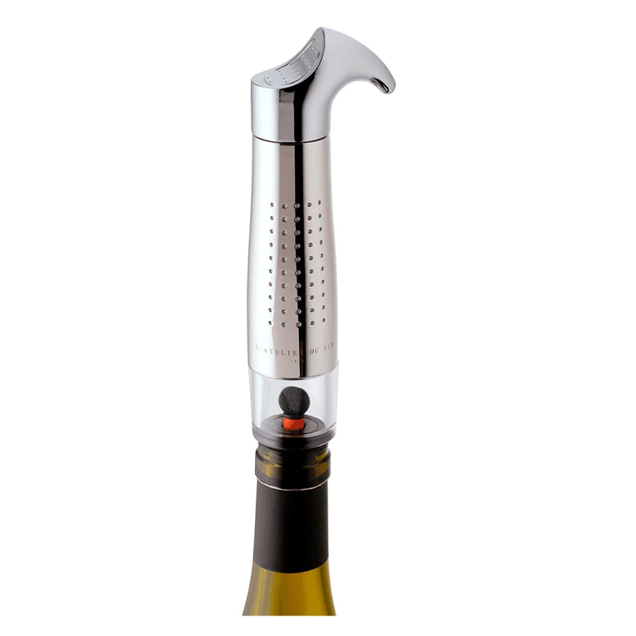 Вакуумный насос для вина с 2 пробками L`Atelier du Vin Gard`vin Chrome, п/к