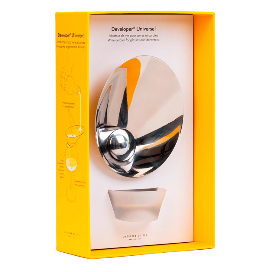 Аэратор для вина на бокал или декантер L`Atelier du Vin Developer Universel et son socle
