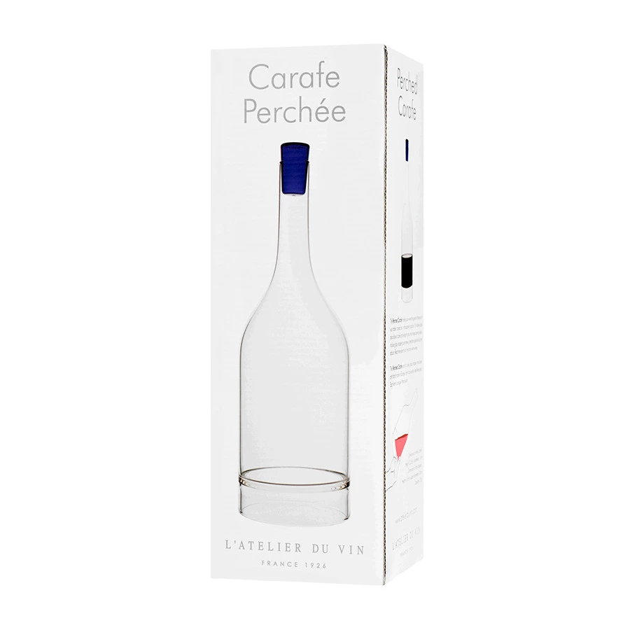 Декантер для красного и белого вина с синей пробкой L`Atelier Du Vin Carafe Perchee 750 мл