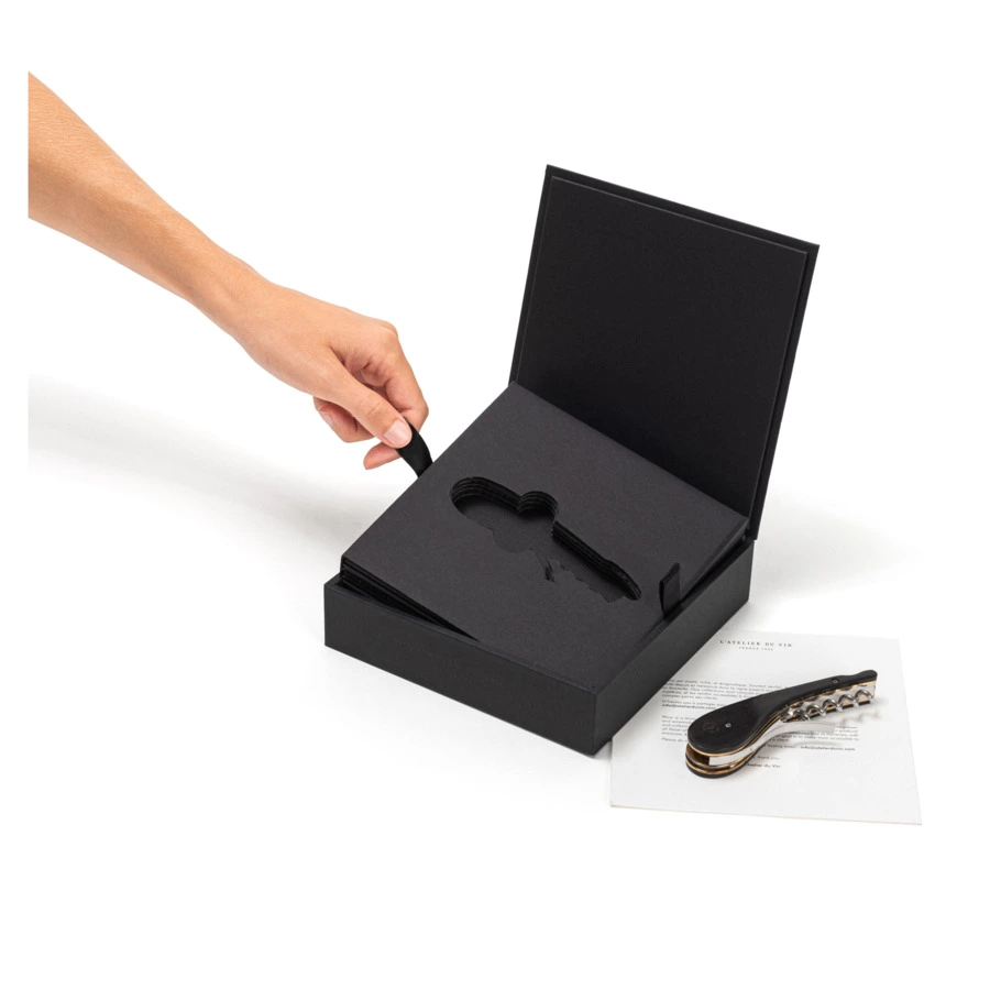 Штопор для вина L`Atelier du Vin Soft Machine Blade - Le Pierre, рукоять черное дерево