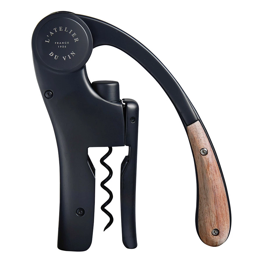 Штопор для вина рычажный L`Atelier du Vin Oeno Motion Wood & Black, в коробке