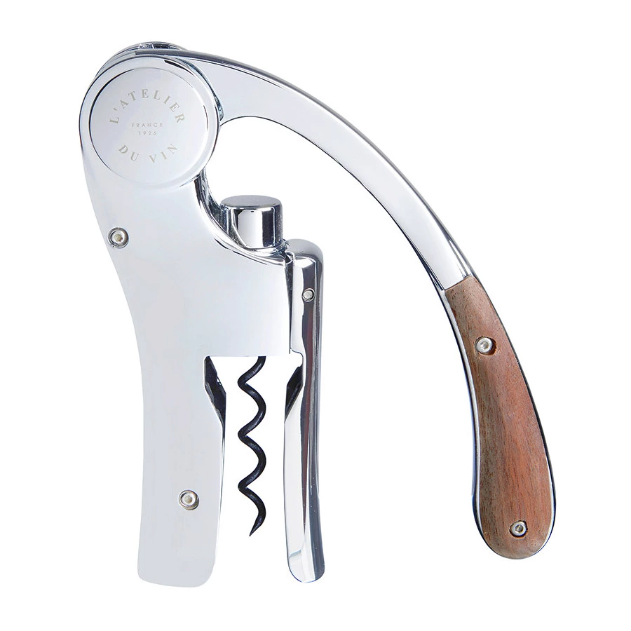 Штопор для вина рычажный L`Atelier du Vin Oeno Motion Wood & Chrome, в коробке