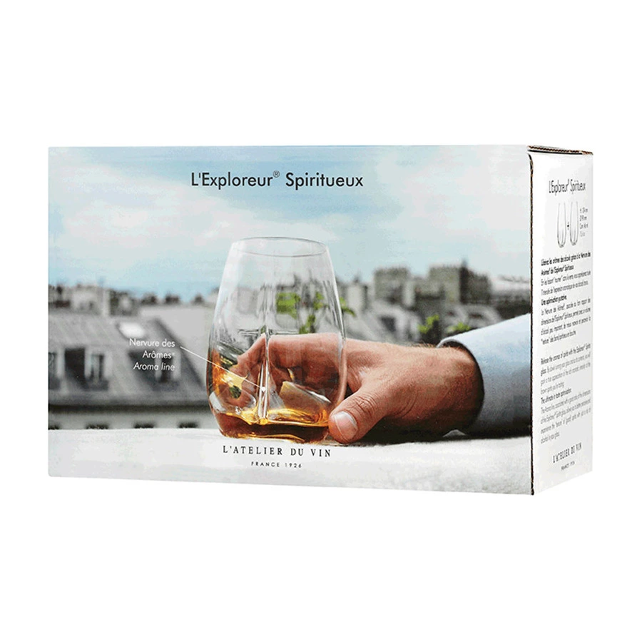 Аэрирующие бокалы для крепких напитков L`Atelier du Vin L`Exploreur spiritueux 450 мл, 2 шт, п/к