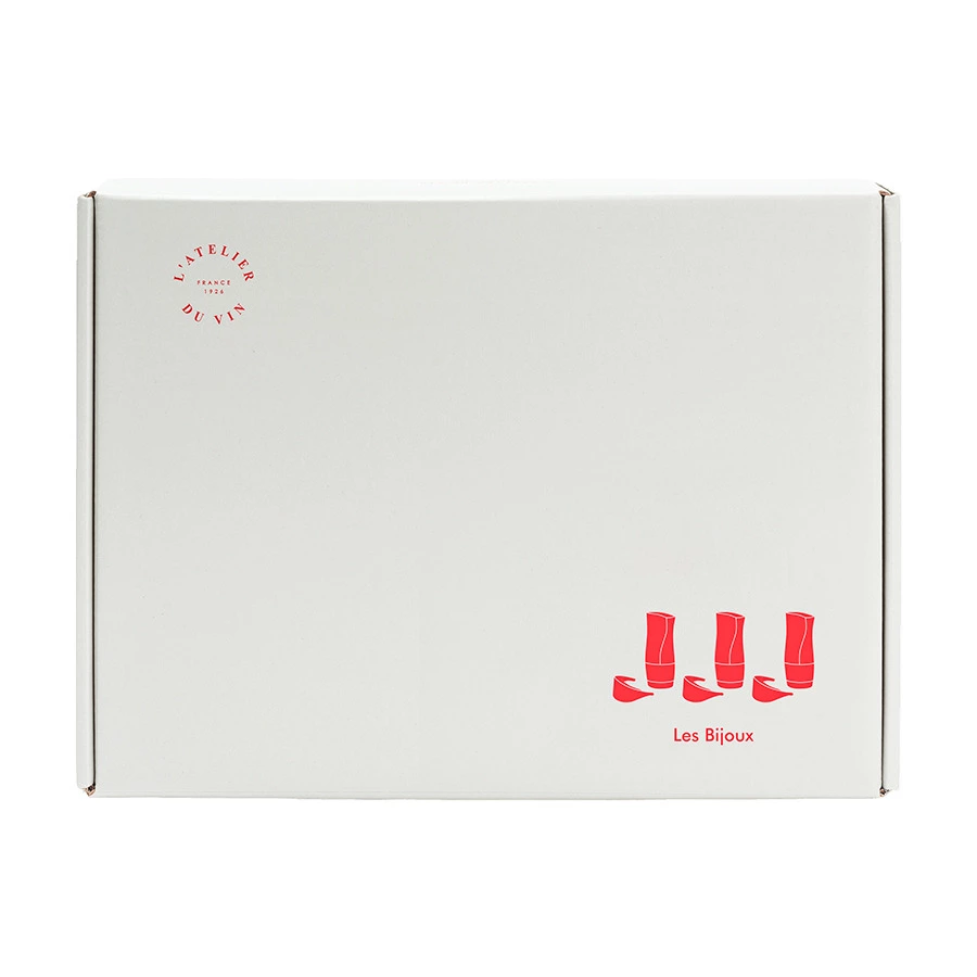 Набор для дегустации на 3 персоны L`Atelier du Vin Les Bijoux, в кожаном чехле