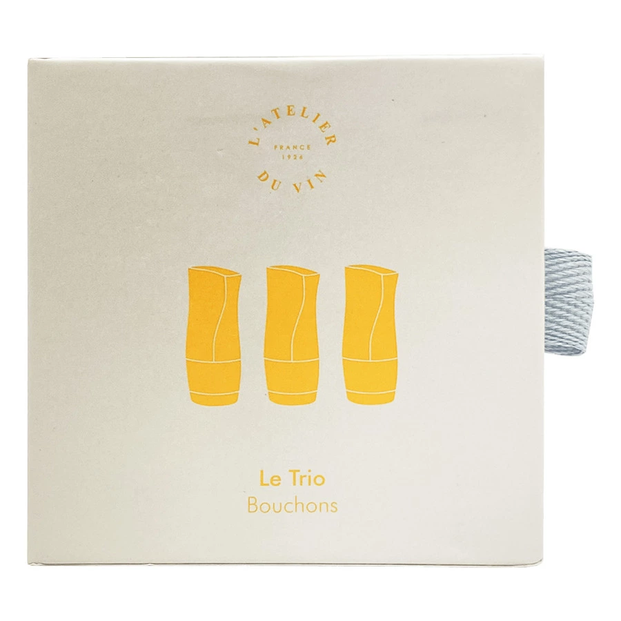 Набор из пробок для вина L`Atelier du Vin Le Trio Bouchons, 3 шт, разноцветные