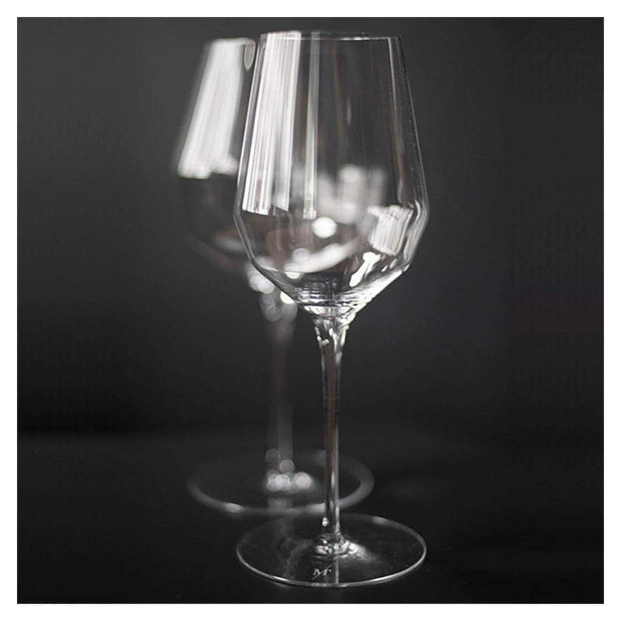 Бокалы для белого вина Markthomas Double Bend White 370 мл, 2 шт, хрусталь, п/к