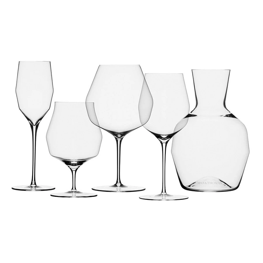 Бокалы для белого вина Markthomas Double Bend White 370 мл, 6 шт, хрусталь, п/к