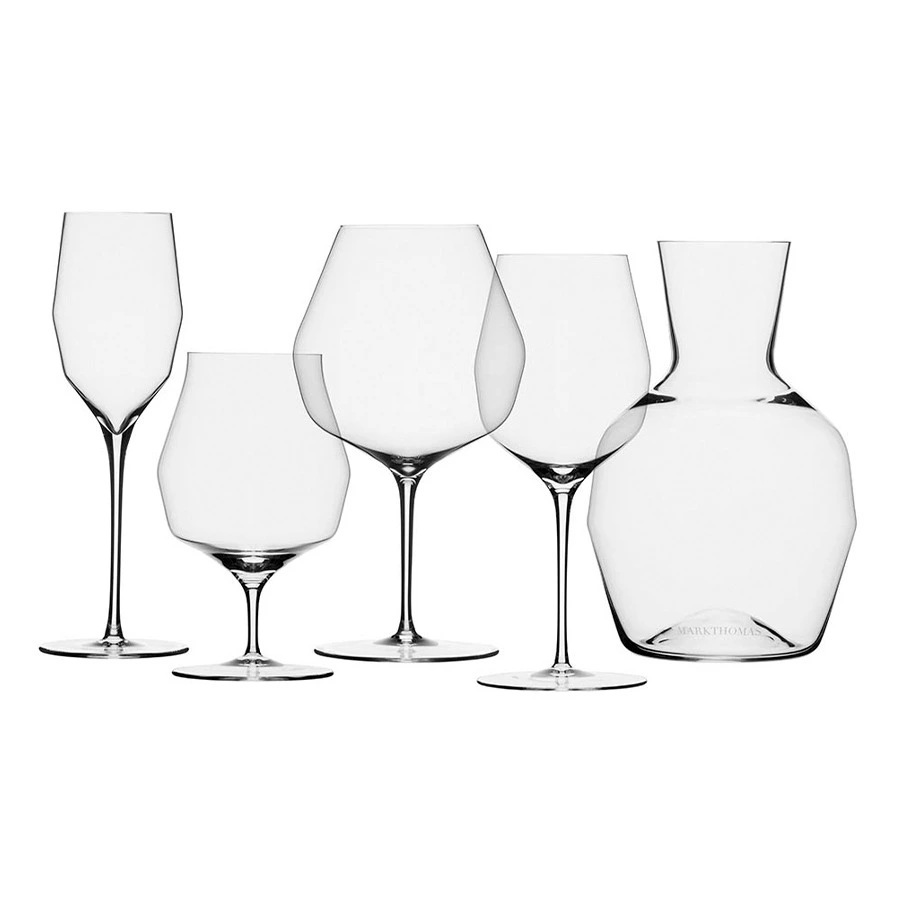 Бокалы для красного вина Markthomas Double Bend Red Burgundy 880 мл, 2 шт, хрусталь, п/к