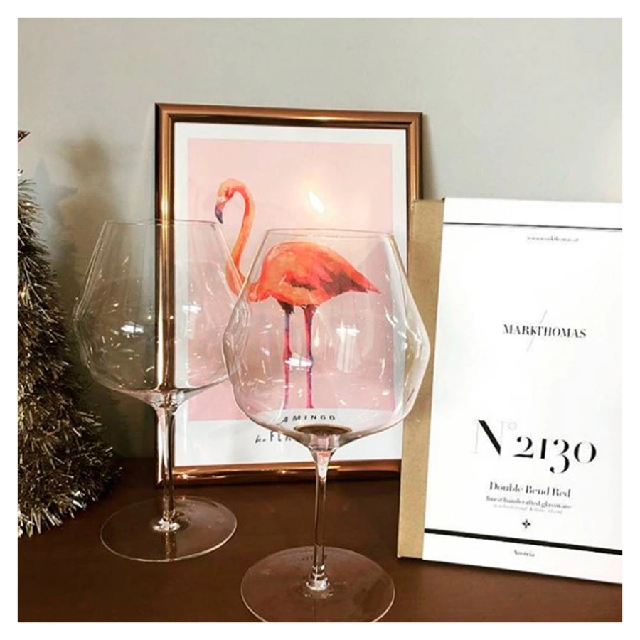 Бокалы для красного вина Markthomas Double Bend Red Burgundy 880 мл, 6 шт, , хрусталь, п/к