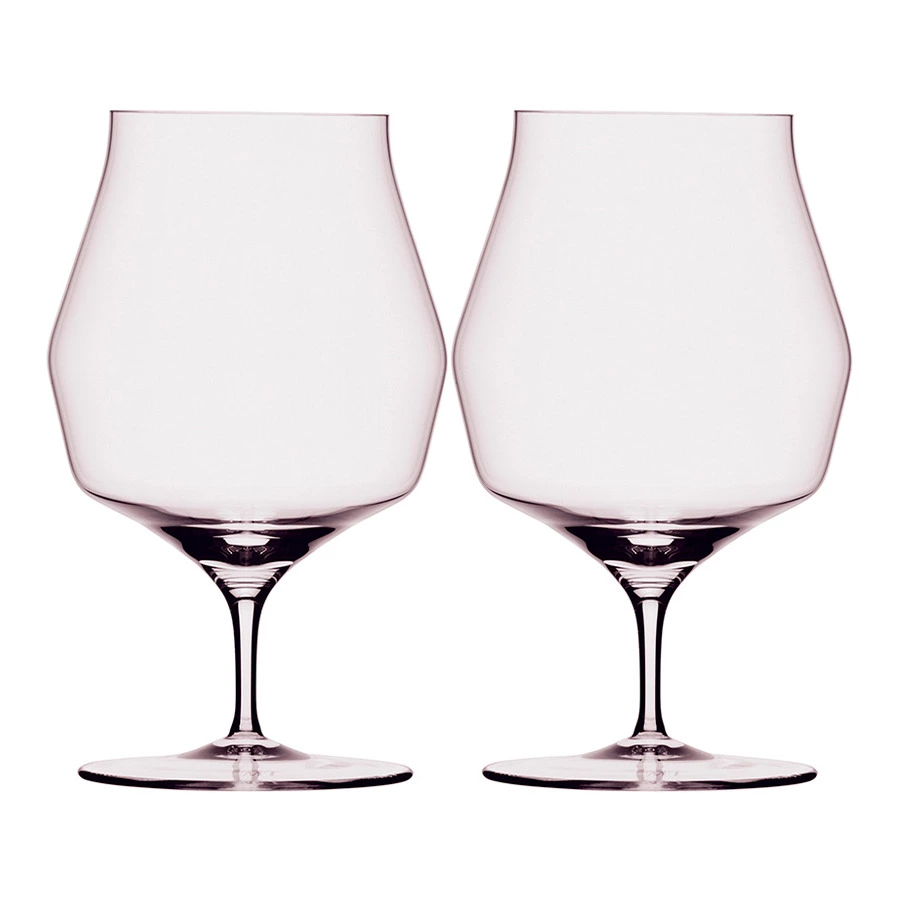 Бокалы для коньяка и пива Markthomas Double Bend Beer 470 мл, 2 шт, хрусталь, п/к