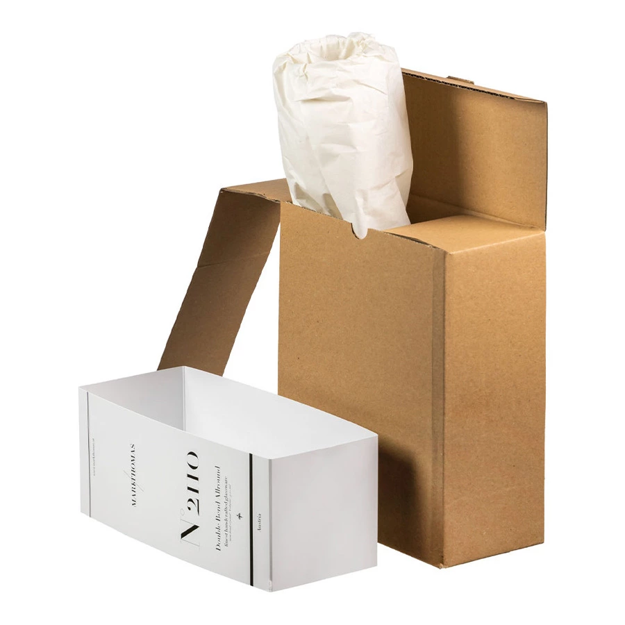 Бокалы для коньяка и пива Markthomas Double Bend Beer 470 мл, 2 шт, хрусталь, п/к