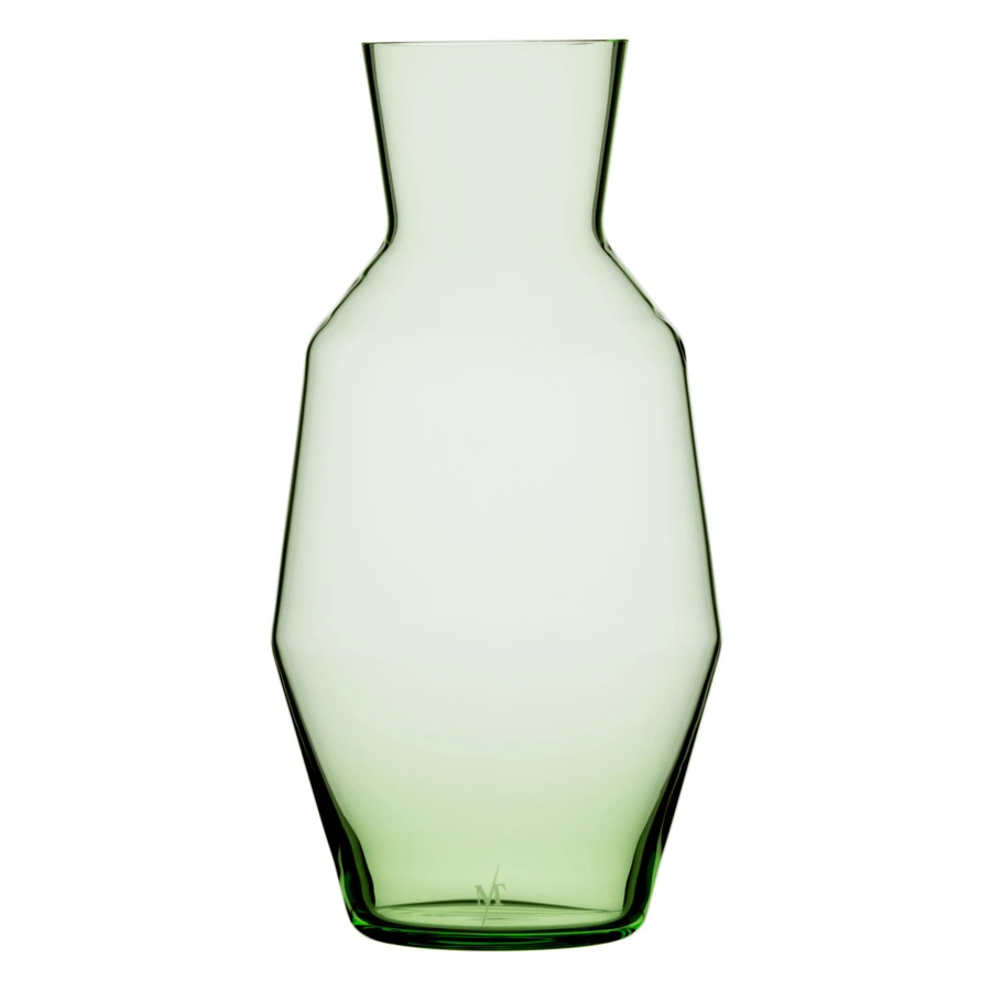 Графин для воды Markthomas Double Bend Carafe Green 1 л, хрусталь, зеленый, п/к
