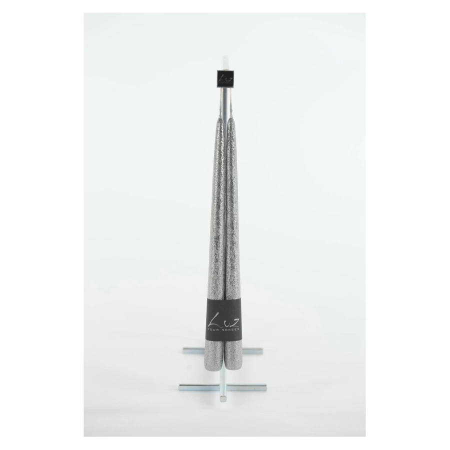 Набор свечей Luz your senses Рустик 30 см, 2 шт, черное серебро