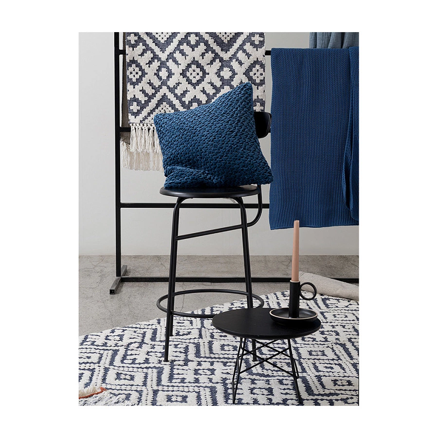 Ковер напольный Tkano Ethnic 160х230 см, хлопок Jaipur, синий