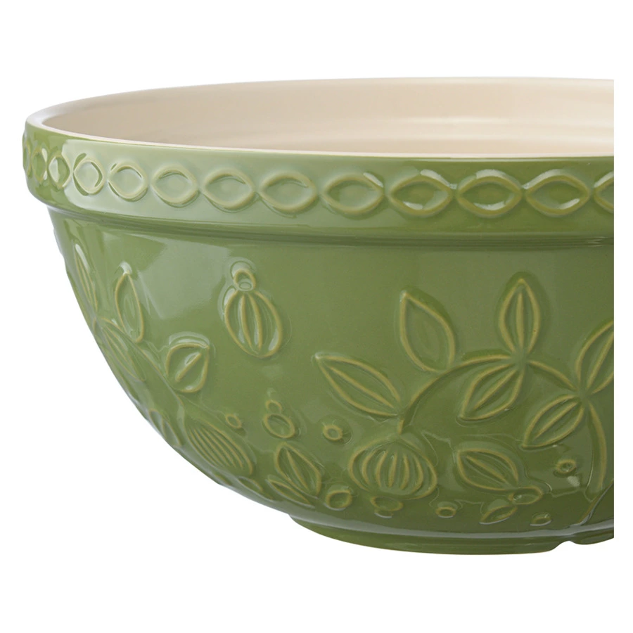 Миска Tkano Russian North Ягоды Тайги 2,5 л, каменная керамика, зеленая