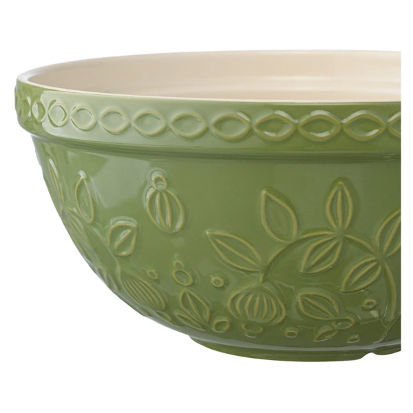 Миска Tkano Russian North Ягоды Тайги 2,5 л, каменная керамика, зеленая