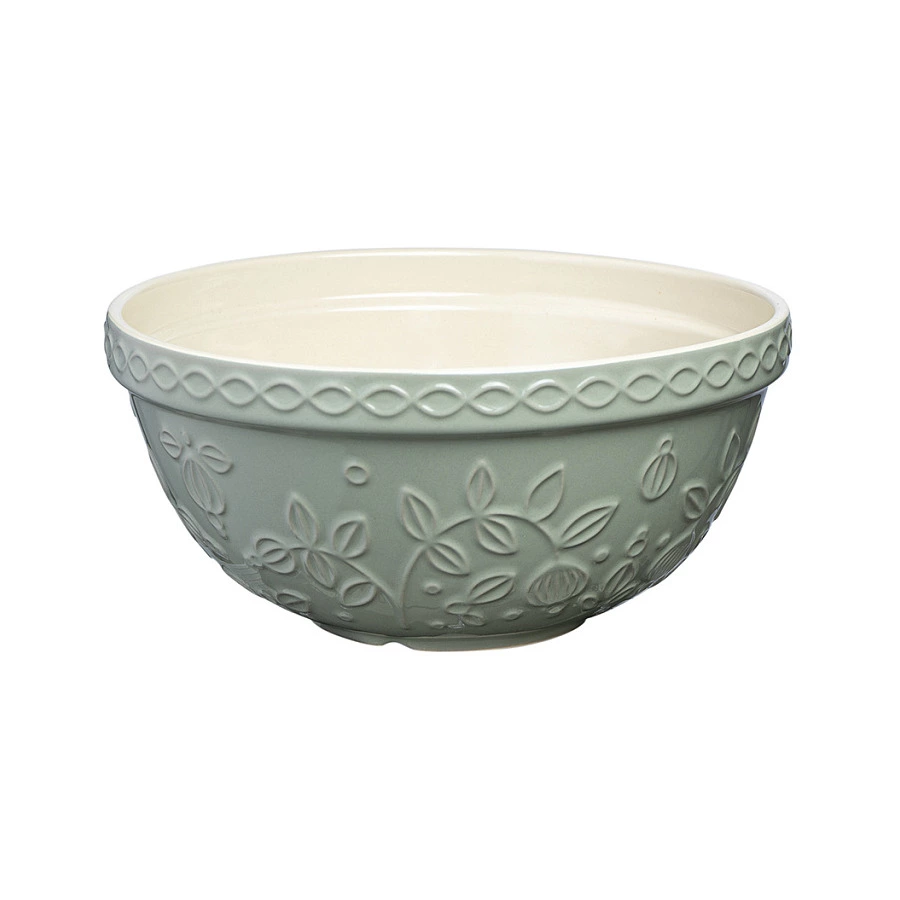 Миска Tkano Russian North Ягоды Тайги 1,5 л, каменная керамика, серо-мятная