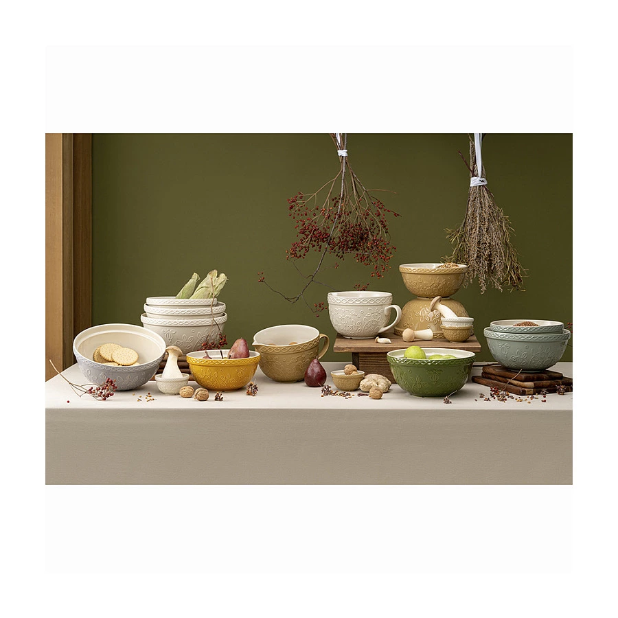 Миска Tkano Russian North Ягоды Тайги 2,8 л, каменная керамика, серая