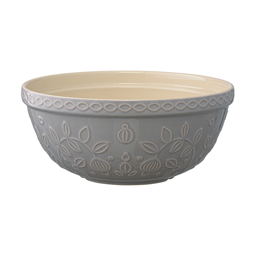 Миска Tkano Russian North Ягоды Тайги 2,8 л, каменная керамика, серая