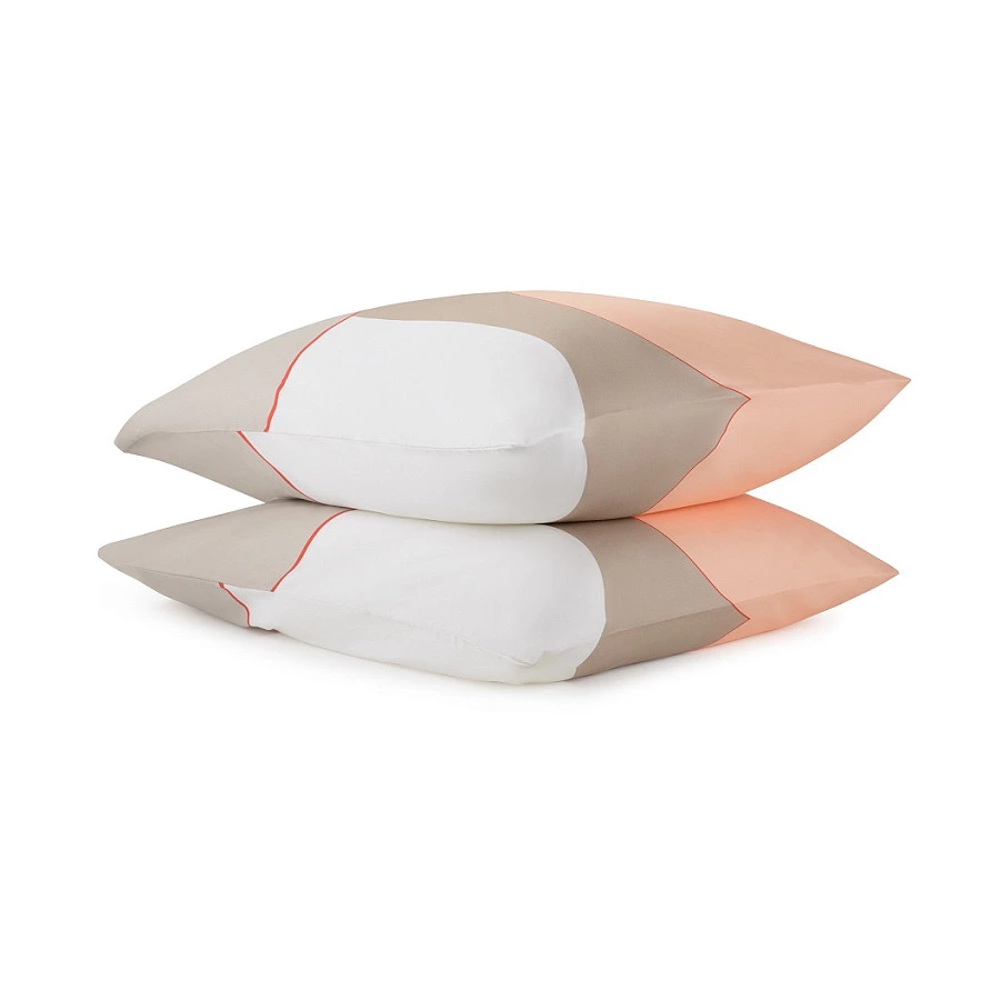 Набор из двух наволочек Tkano Freak Fruit 70х70 см, 100% сатин, бежевый