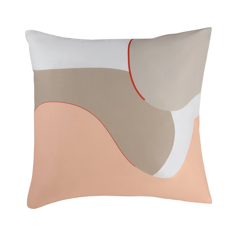 Набор из двух наволочек Tkano Freak Fruit 70х70 см, 100% сатин, бежевый