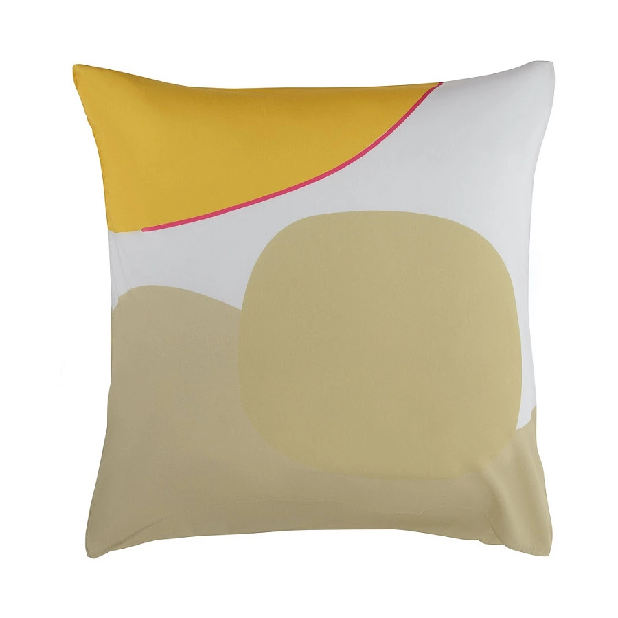 Набор из двух наволочек Tkano Freak Fruit 70х70 см, 100% сатин, горчичный