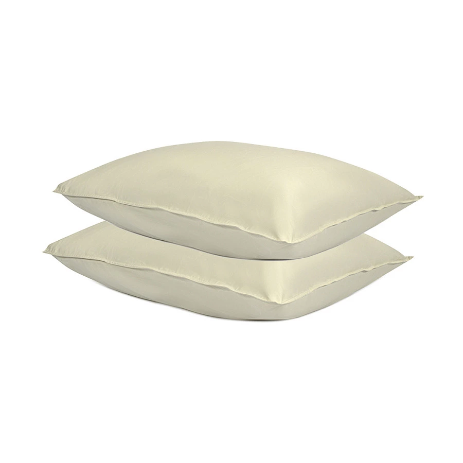 Набор из двух наволочек Tkano Essential 50х70 см, 100% сатин, бежевый