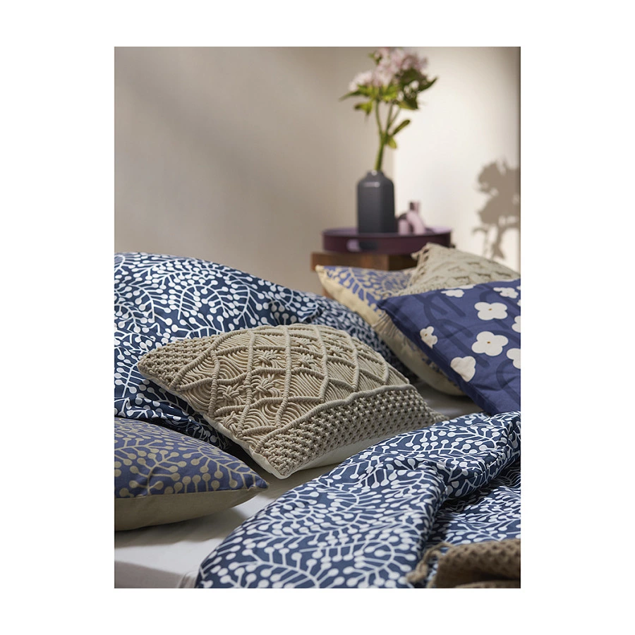 Набор из двух наволочек Tkano Scandinavian touch Спелая смородина 50х70 см, 100% хлопок, синий