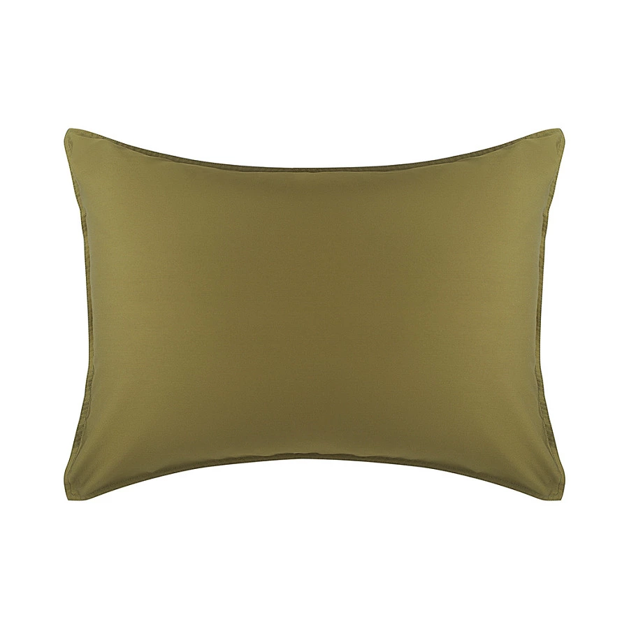 Набор из двух наволочек Tkano Essential 50х70 см, 100% сатин, оливковый