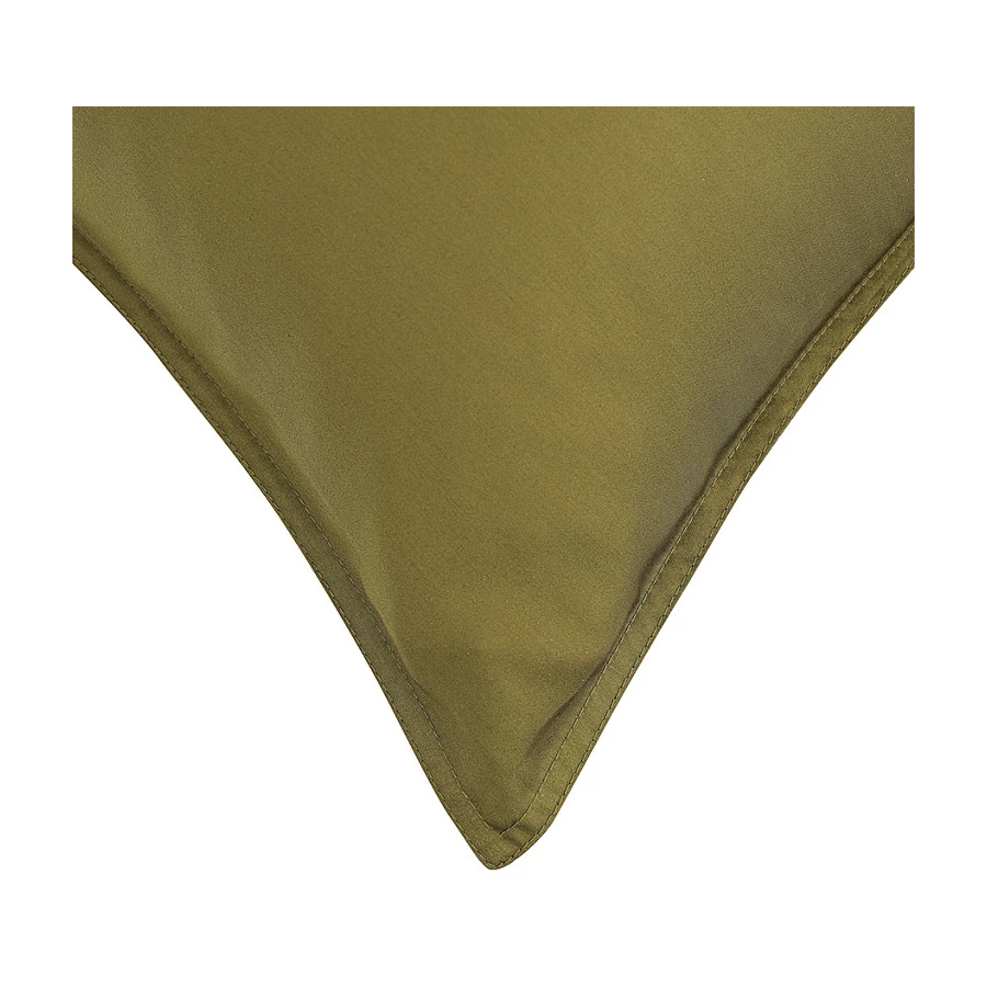 Набор из двух наволочек Tkano Essential 50х70 см, 100% сатин, оливковый