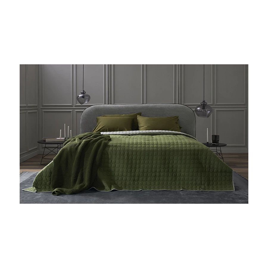 Набор из двух наволочек Tkano Essential 50х70 см, 100% сатин, оливковый