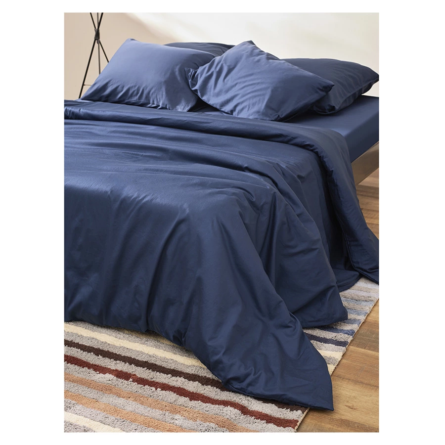 Набор из двух наволочек Tkano Essential 70х70 см, 100% сатин, синий