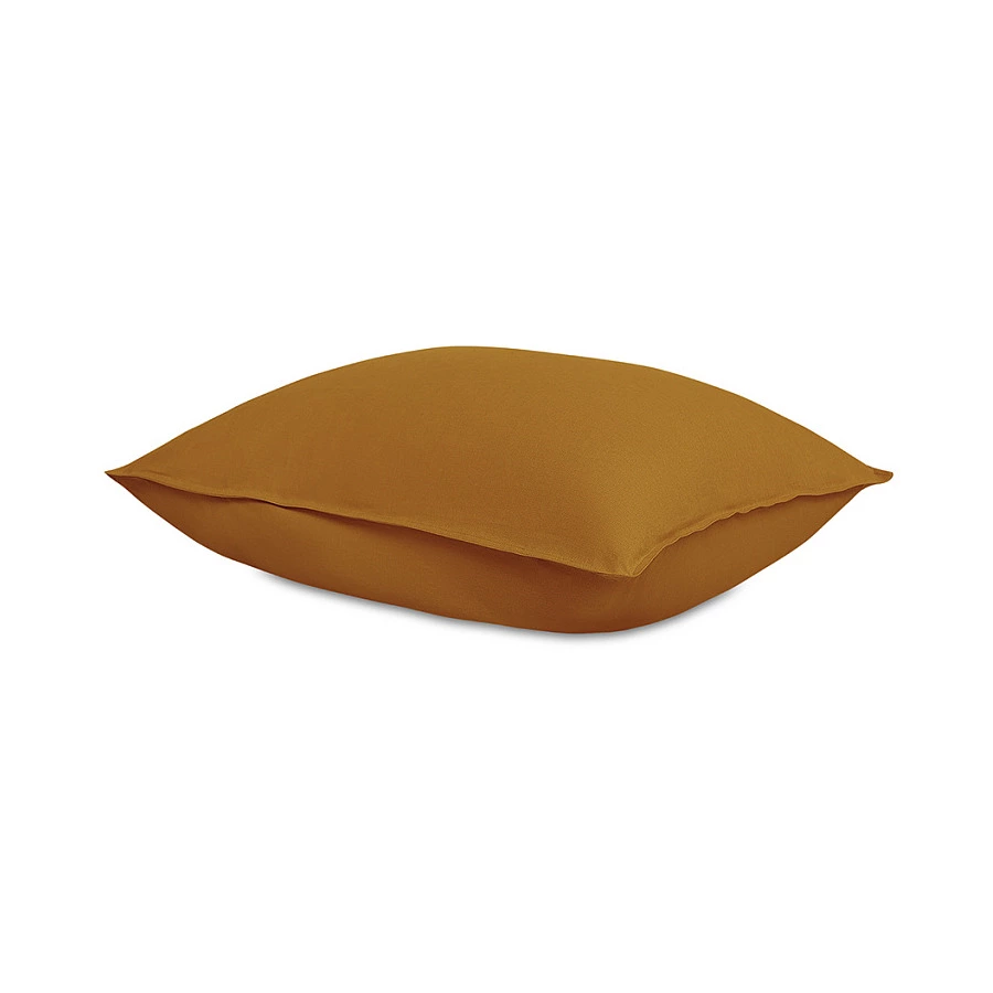 Набор из двух наволочек Tkano Essential 50х70 см, 55% лен, 45% хлопок, цвета карри