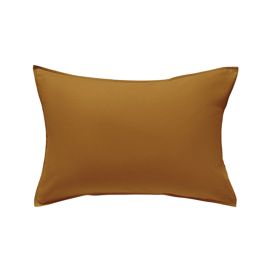 Набор из двух наволочек Tkano Essential 50х70 см, 55% лен, 45% хлопок, цвета карри