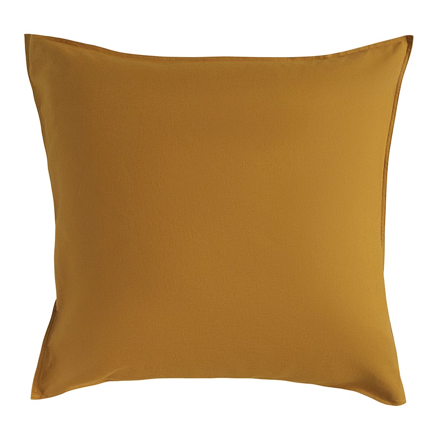 Набор из двух наволочек Tkano Essential 70х70 см, 55% лен, 45% хлопок, цвета карри